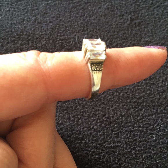 Sterling Silver and Cubic Zirconium Ring - Picture 6 of 6